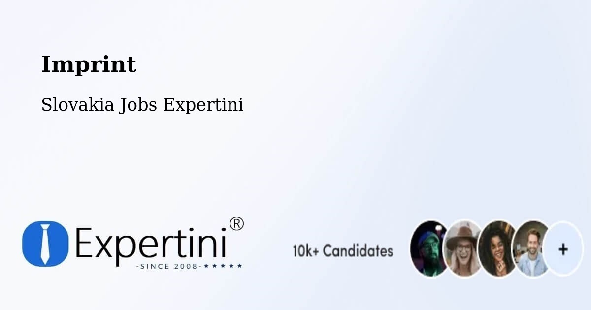 Imprint – Pezinok - Slovakia Jobs Expertini